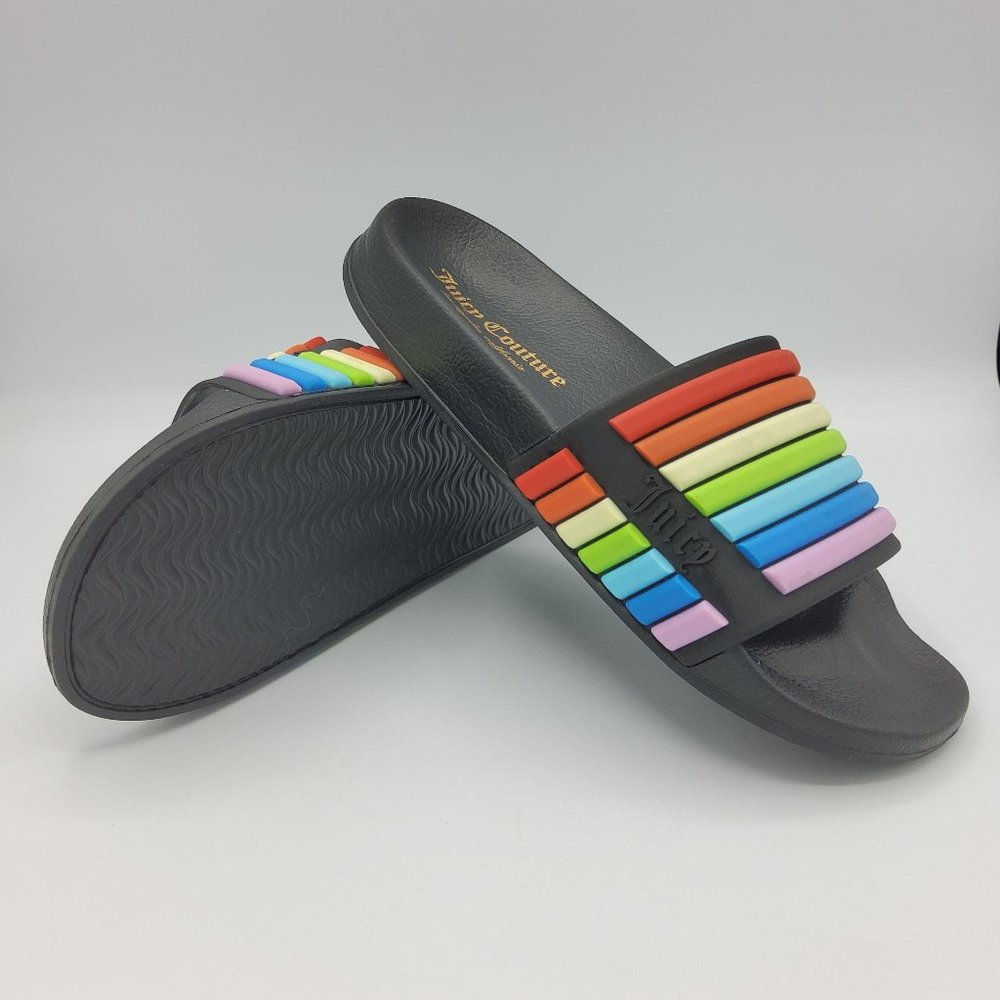 Juicy Couture Wynnie Rainbow Pool Slides